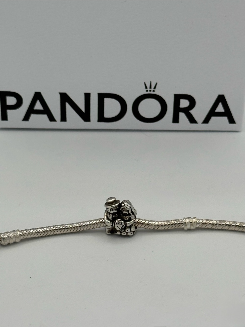 PANDORA Bride & Groom Charm Sterling Silver Wedding No box